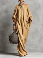 🔥 Limited Time Sale – 55% OFF Minimalist Casual Sleeveless Cotton And Linen Long Dress