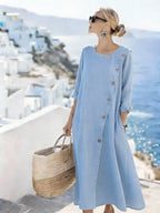 Women'S Casual Solid Color  Dress