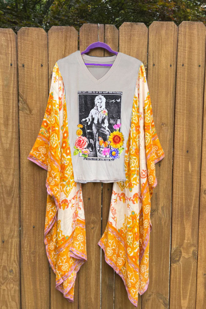Dolly Parton V-neck Mix & Match Tee （No Patch）