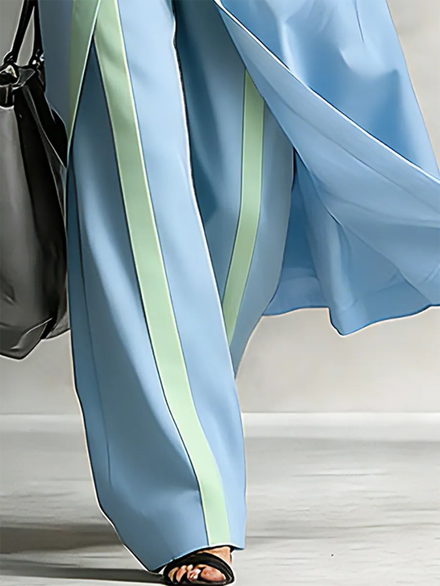 Minimalist Art-Style Decorative Trim Cotton-Linen Two-Piece Set