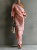 Women's Casual Off-the-shoulder Dress