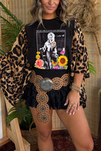 Dolly Parton Print Mix & Match Tee（No Patch）