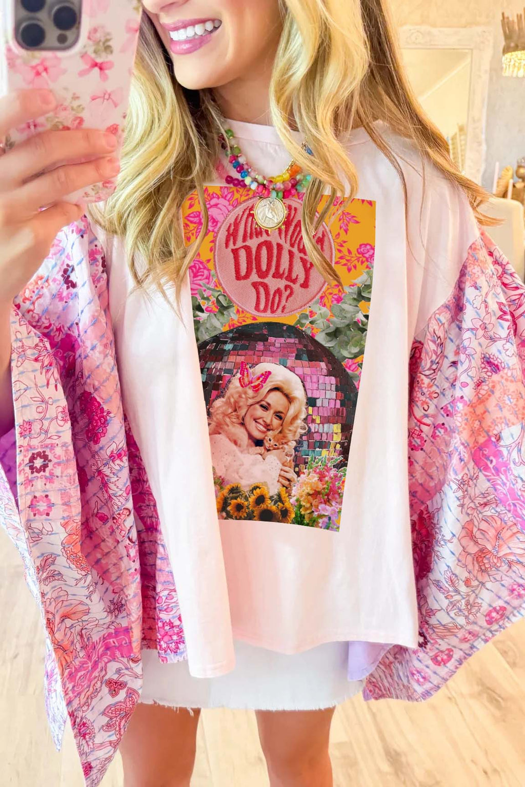 Pink Dolly Print Mix & Match Tee（No Patch）