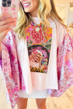 Pink Dolly Print Mix & Match Tee（No Patch）