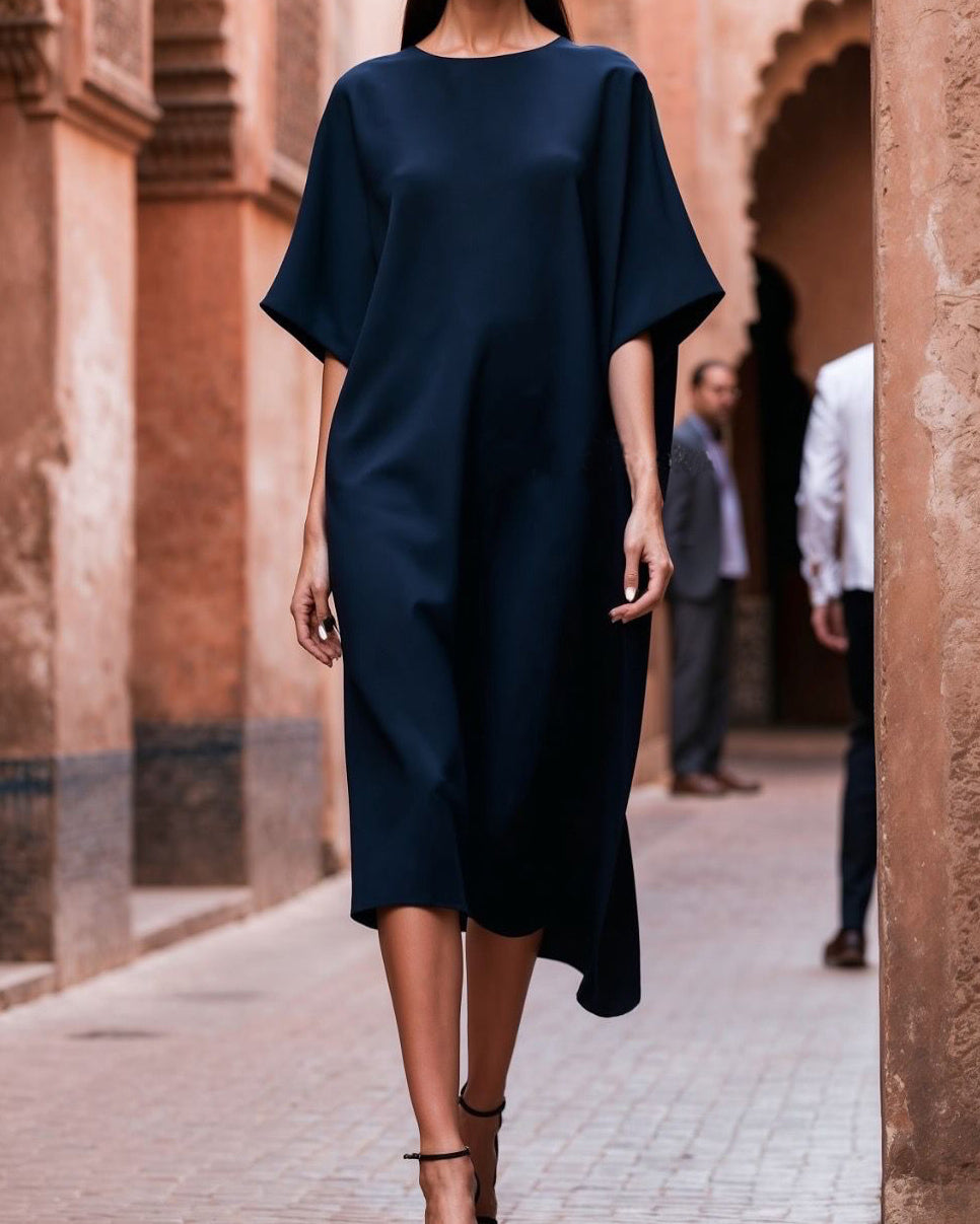 Women's Elegant Solid Color Loose Dress