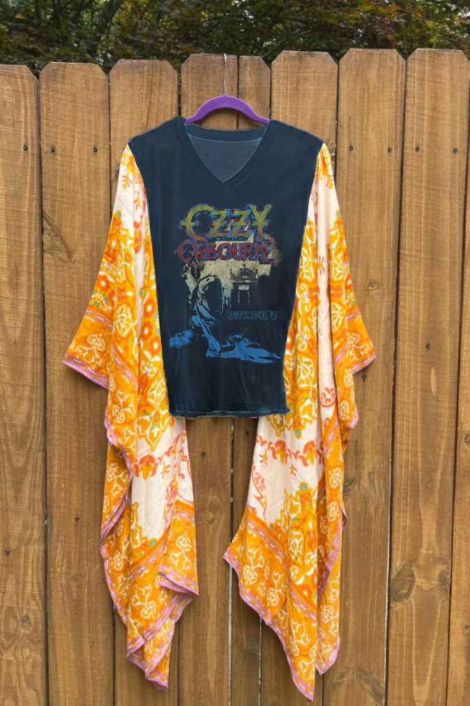 Ozzy Osbourne V-neck Mix & Match Tee （No Patch）