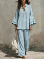 Minimalist Line Decorative Cotton And Linen Set