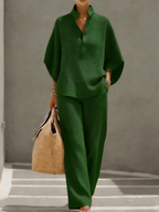 Women's Waffle Two-Piece Set