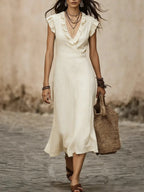 Women's Lace-trimmed Dress
