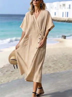 Women'S Loose Solid Color Dress