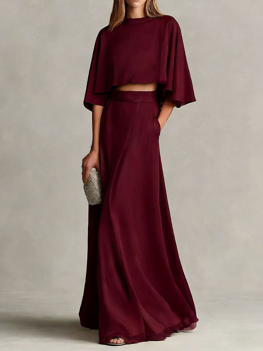 Comfortable & Loose-fitting Cotton-linen Two-piece Set