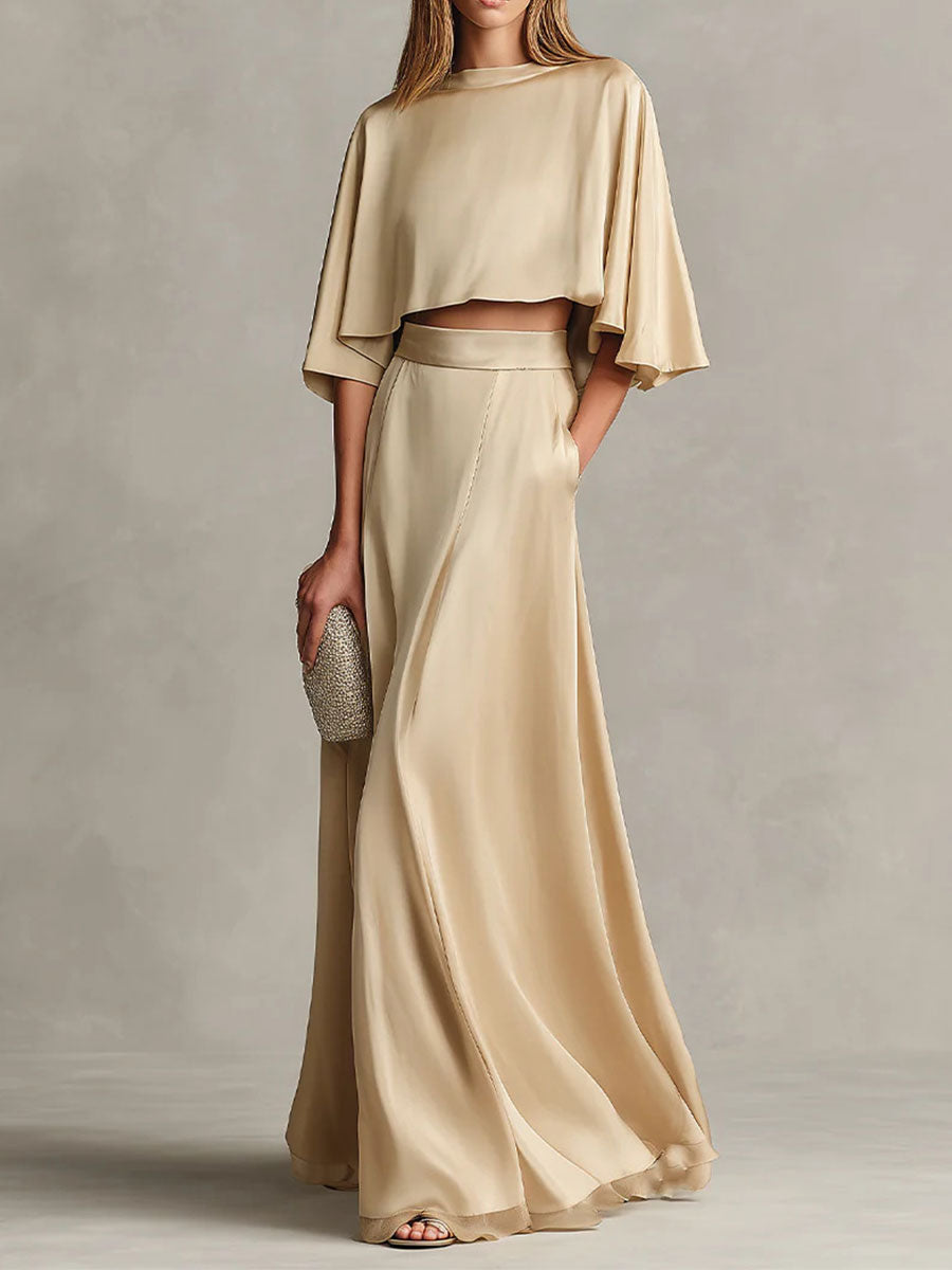 Comfortable & Loose-fitting Cotton-linen Two-piece Set