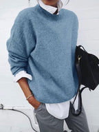 Temperament Fake Two-piece Pullover Women's Sweater