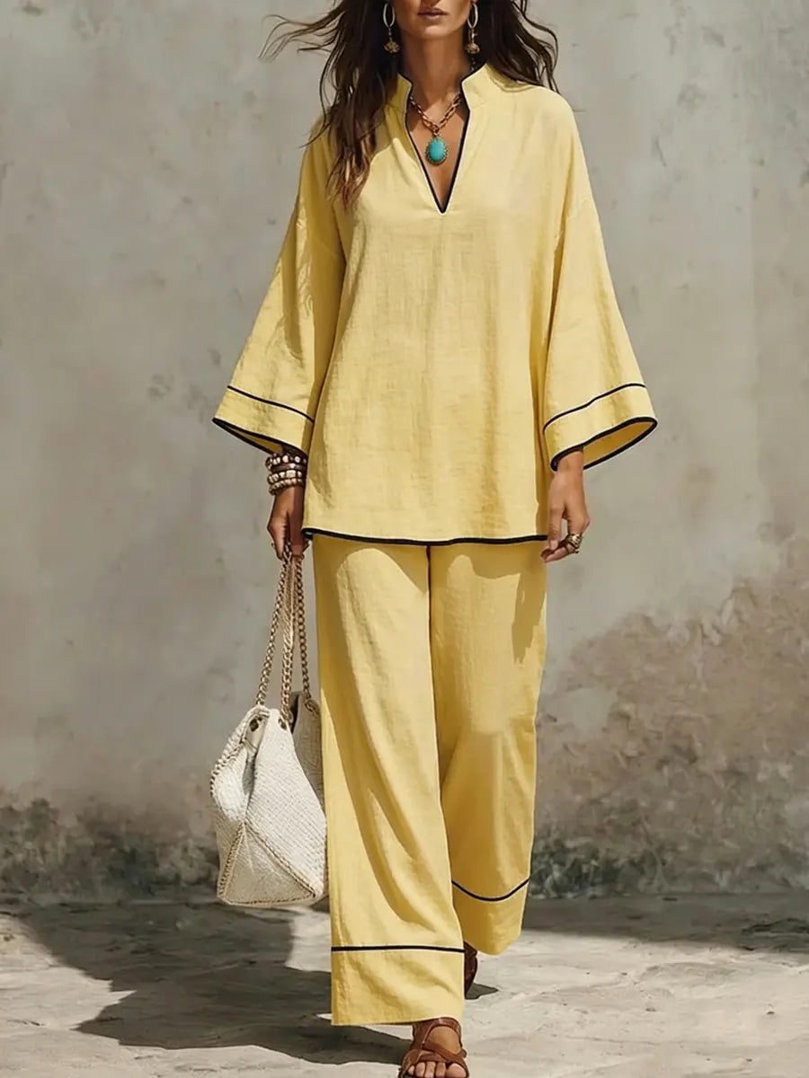 Minimalist Line Decorative Cotton And Linen Set