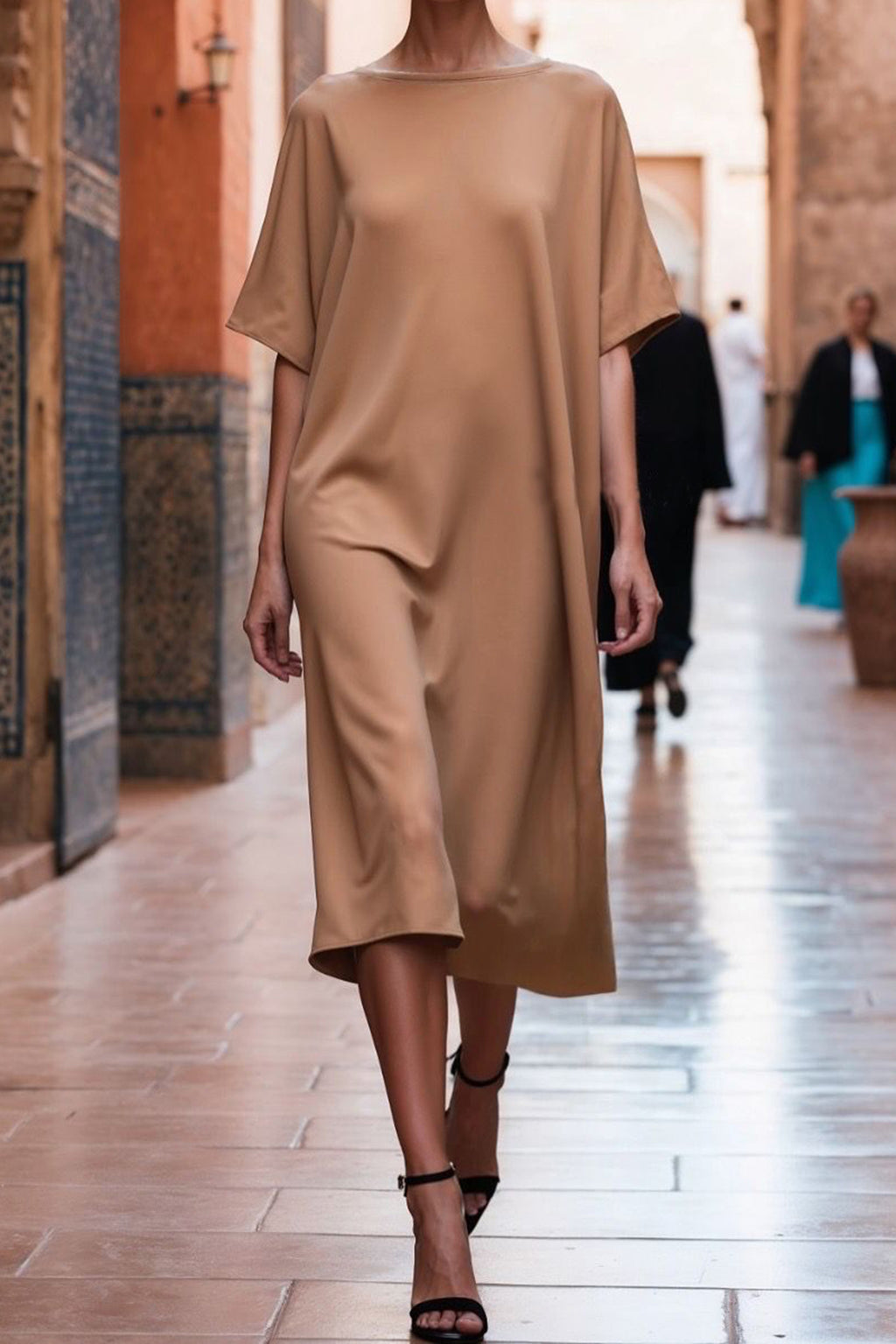 Women's Elegant Solid Color Loose Dress