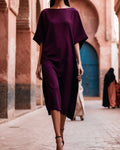 Women's Elegant Solid Color Loose Dress