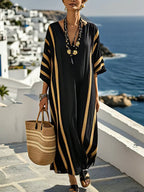 Women'S Contrast Striped Dress