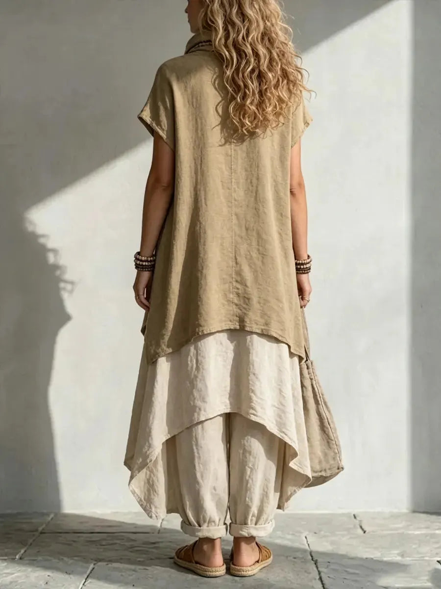 Women's Stylish Cotton-linen Comfortable Minimalist Set