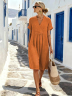 Women'S Casual Solid Color  Dress