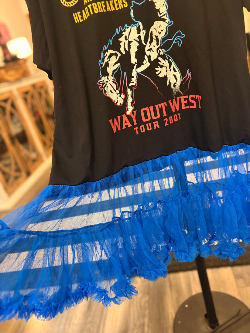 Time and Tru Tom Petty Way Out West Upcycled Tee