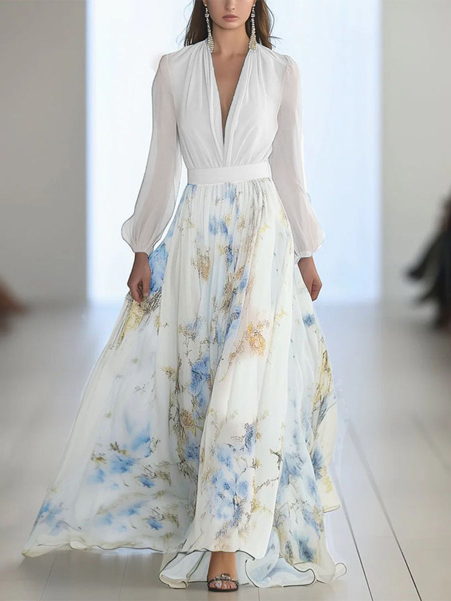 Women's Floral Art Print Dress