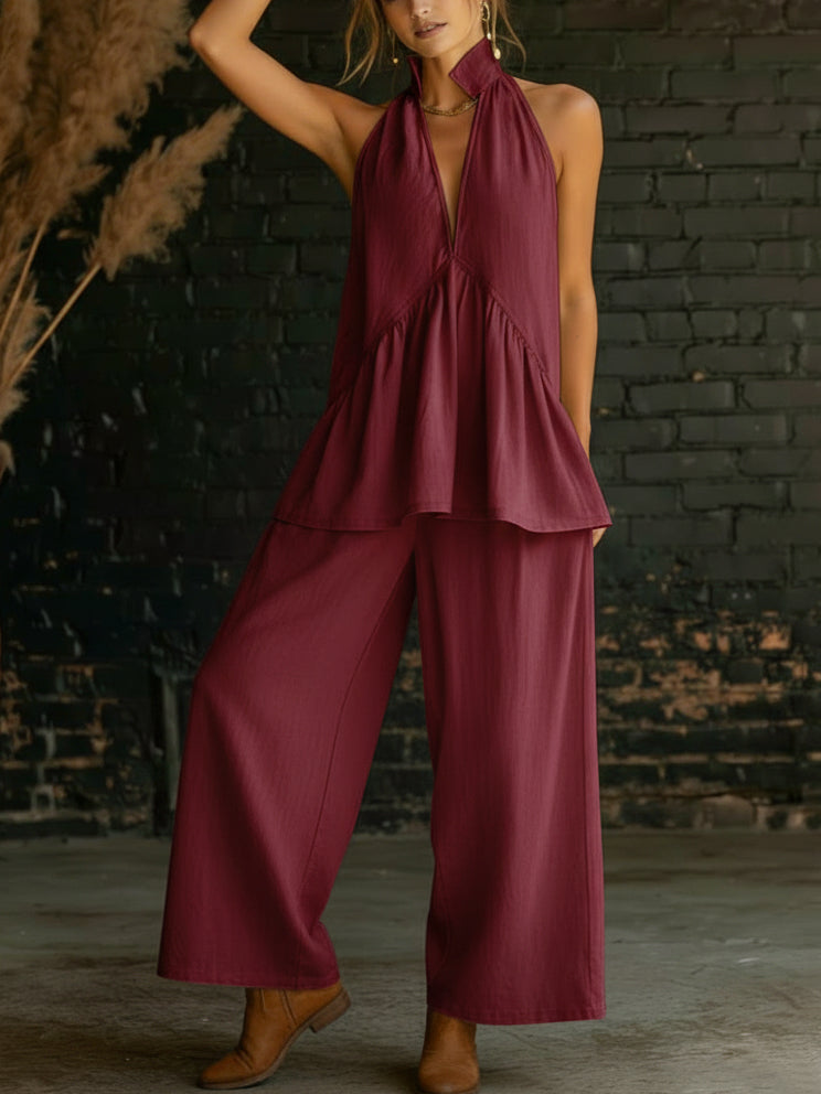 Cozy Linen Cotton Two-piece Set