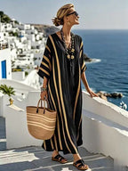 Women'S Contrast Striped Dress