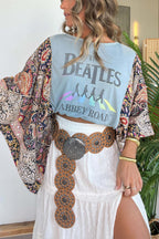 The Beatles Mix & Match Tee Blue Floral