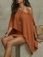 Women's Off-the-shoulder Top And Skort Set