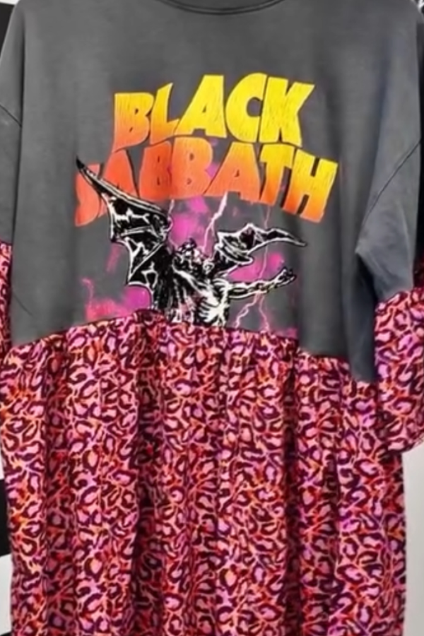 Black Sabbath Recycled Dress