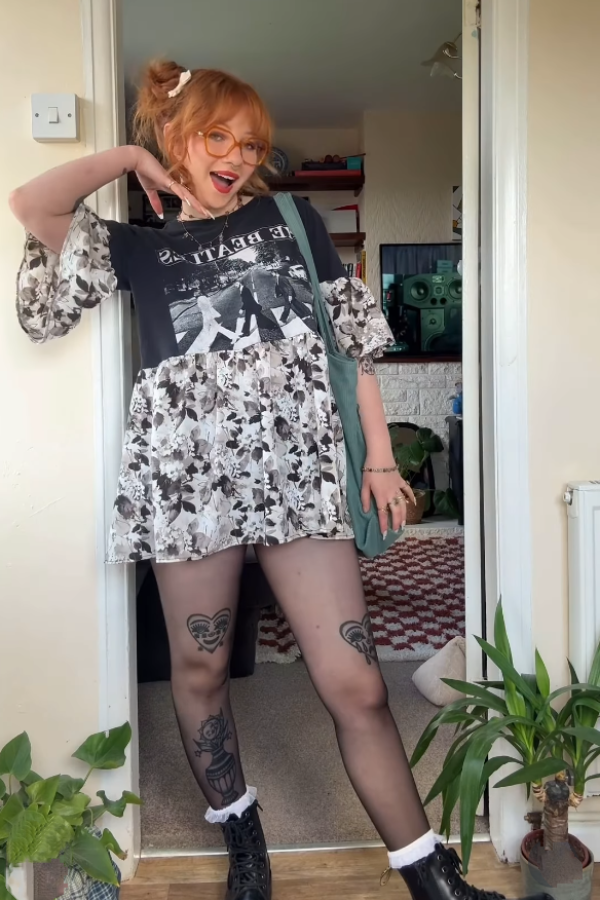 The Beatles Upcycled Tee