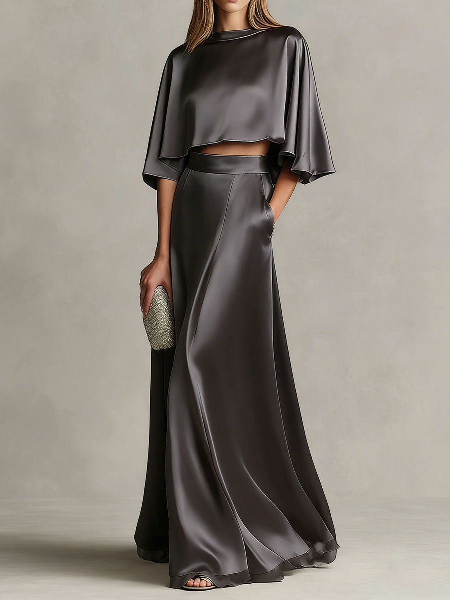 Comfortable & Loose-fitting Cotton-linen Two-piece Set