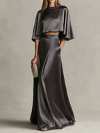 Comfortable & Loose-fitting Cotton-linen Two-piece Set