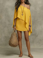Women's Off-the-shoulder Top And Skort Set