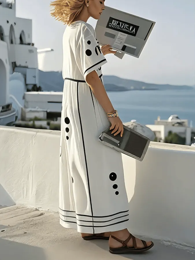 Ladies Loose Printed Dress