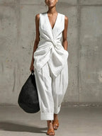 Women's Linen Twist Knot Set