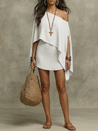 Women's Off-the-shoulder Top And Skort Set