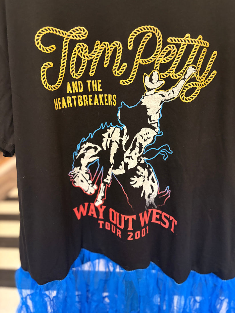 Time and Tru Tom Petty Way Out West Upcycled Tee