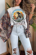 Willie Nelson Mix & Match Tee Cream Floral