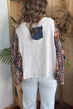 Willie Nelson Mix & Match Tee Cream Floral