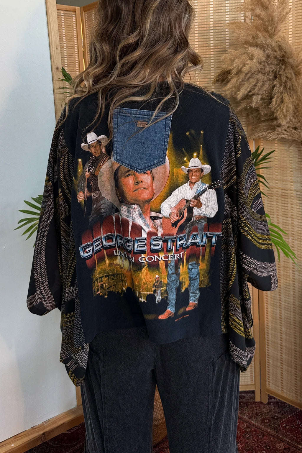George Strait Mix & Match Tee Black Multi