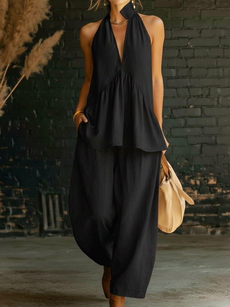 Cozy Linen Cotton Two-piece Set