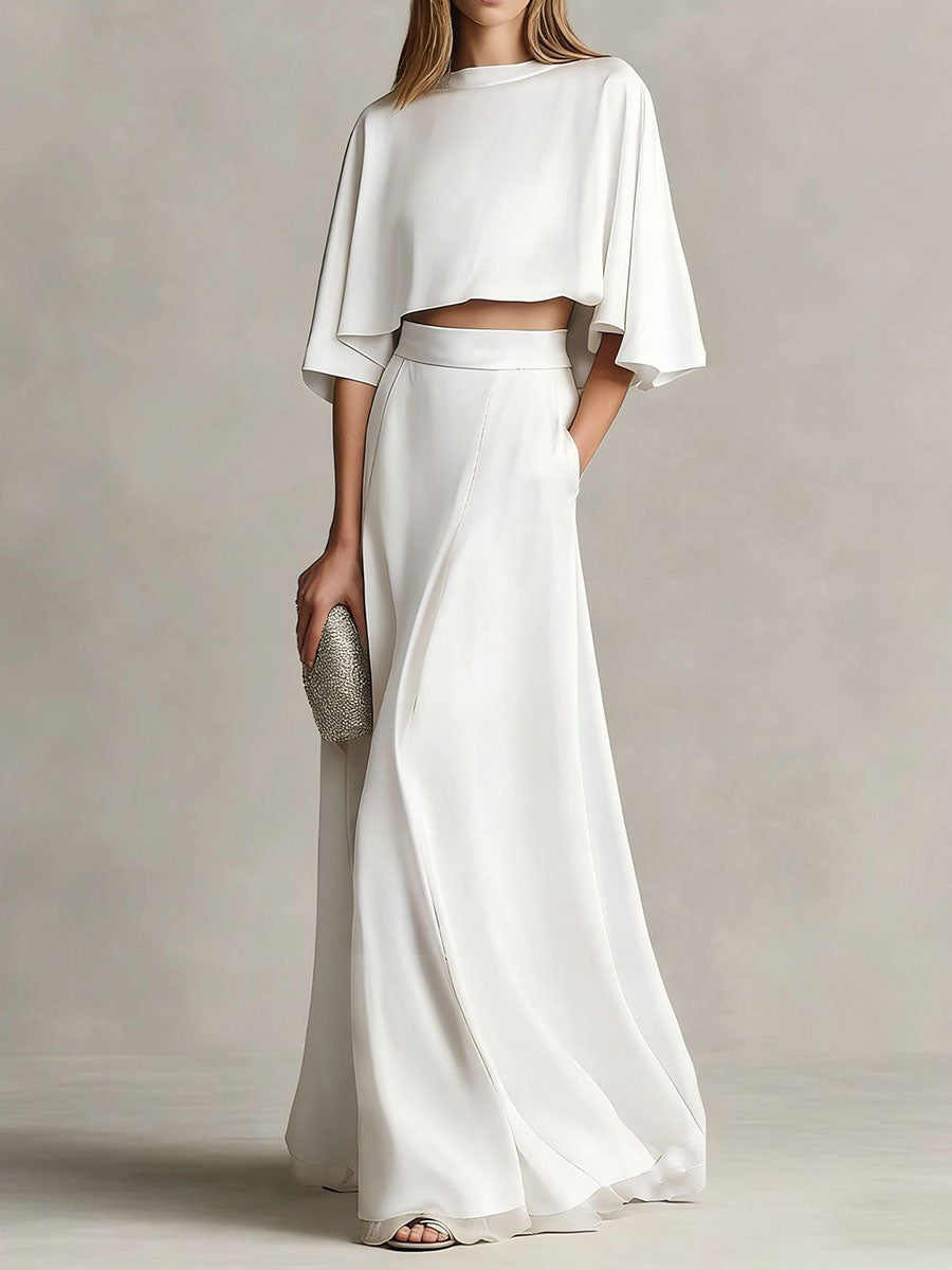 Comfortable & Loose-fitting Cotton-linen Two-piece Set