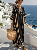 Women'S Contrast Striped Dress