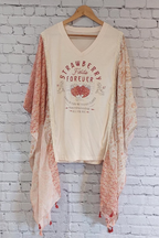strawberry fields rock V-neck Mix & Match Tee （No Patch）