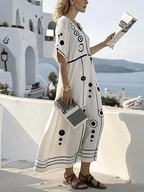 Ladies Loose Printed Dress