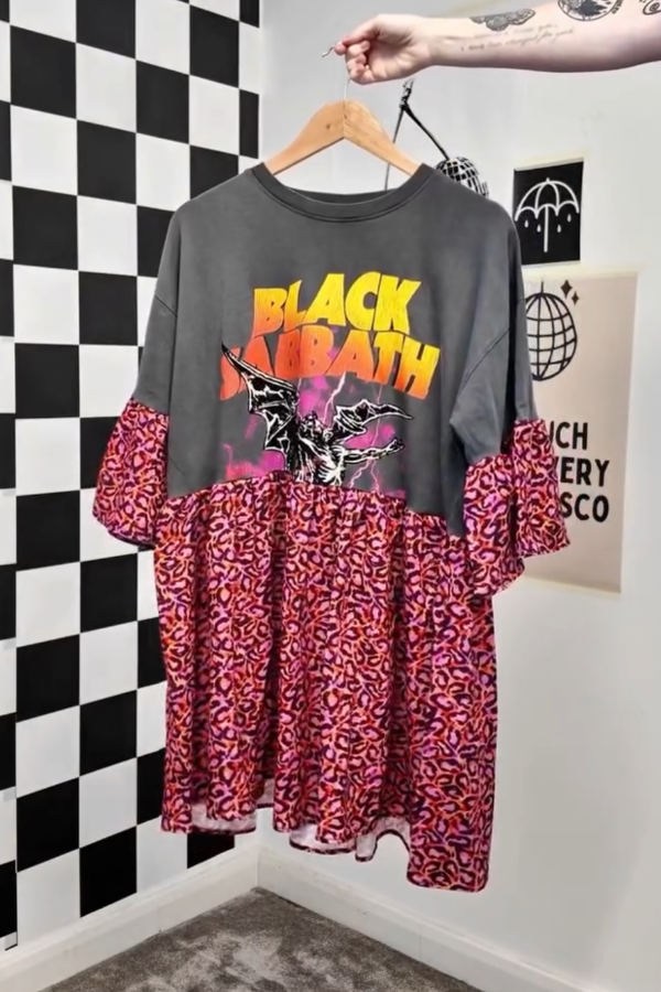 Black Sabbath Recycled Dress