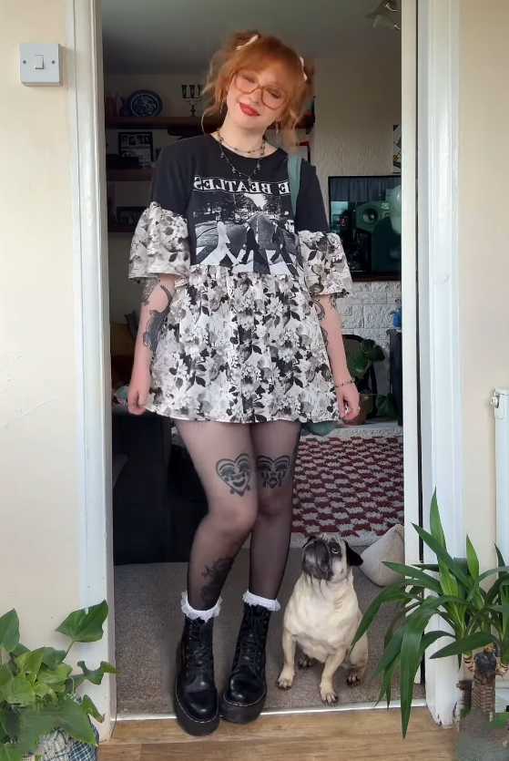 The Beatles Upcycled Tee
