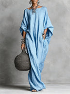 🔥 Limited Time Sale – 55% OFF Minimalist Casual Sleeveless Cotton And Linen Long Dress
