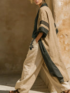 Elegant Cozy Loose Cotton Linen Three-piece Set